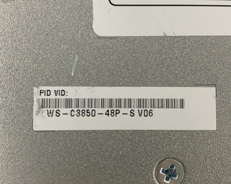 Cisco WS-C3850-48P-S 48 Port POE+  Tested Reset Gigabit Switch 1x Power Supply
