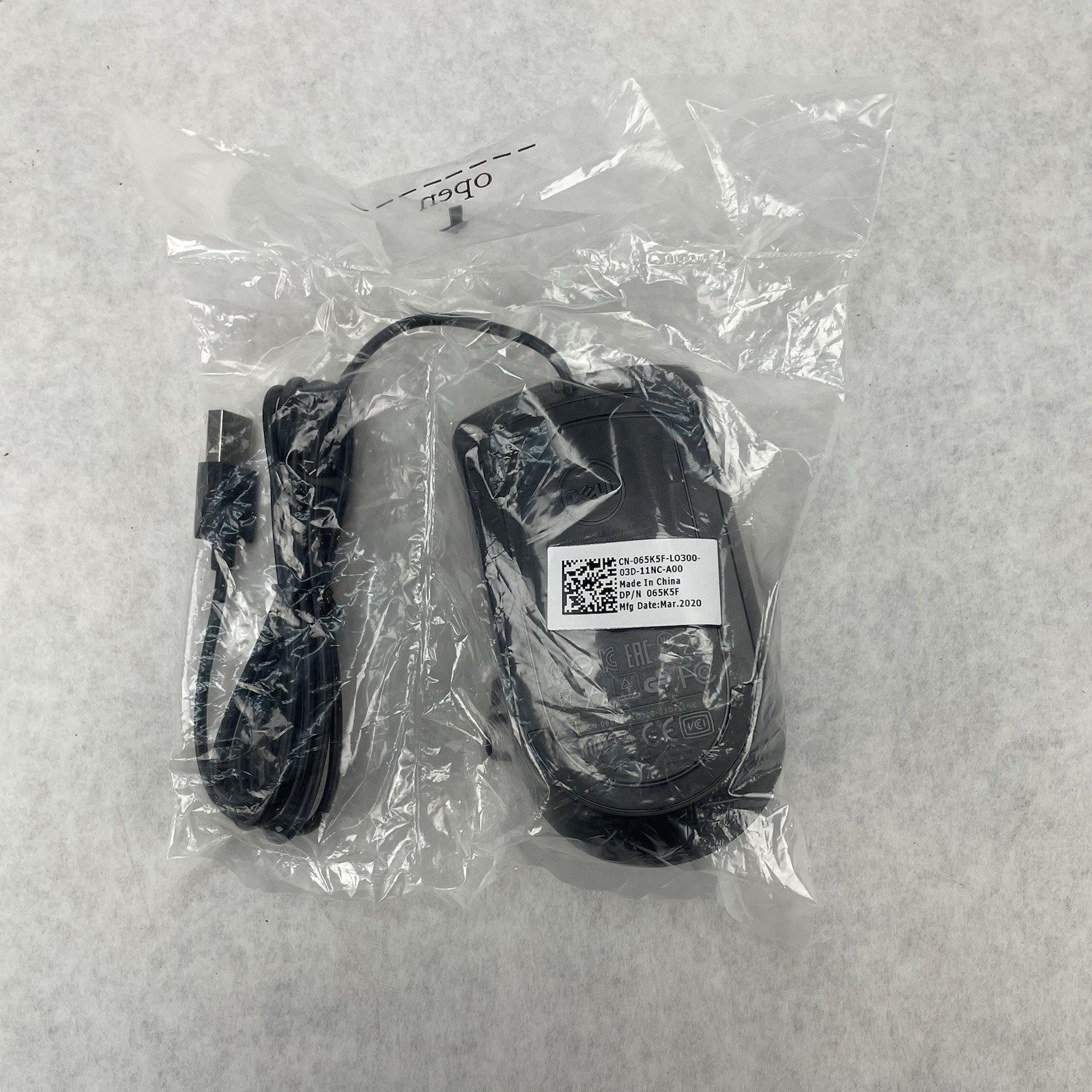 Dell Optical Mouse MS116T1 CN-065K5F Black USB Scroll Wheel Lot of 92