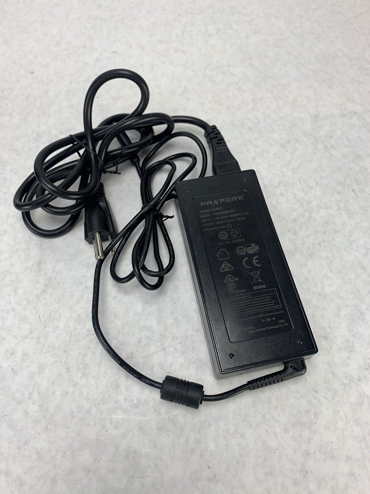 Lot 4 Panfore 20V 6.5A 130W AC Adapter Power Supply PS200D06500G1