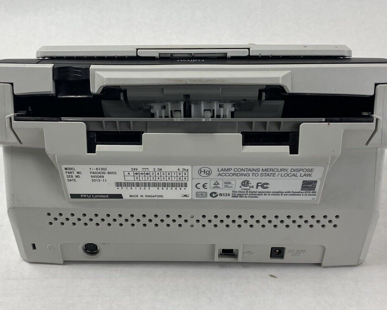 Fujitsu fi-6130z Document Scanner For Parts or Repair No AC Adapter
