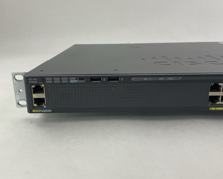 Cisco WS-C2960X-24PS-L  V01 48-Port PoE+ Switch Tested and Reset
