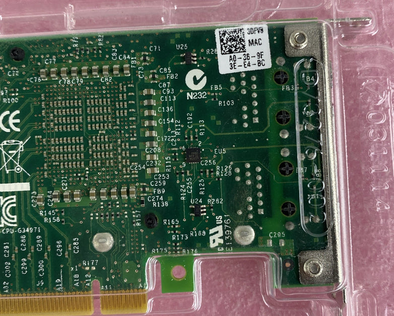 Dell KCC-REM-CPU-G34971 Dual-Port Intel 10GbE PCIe Network Adapter Card Lot of 3