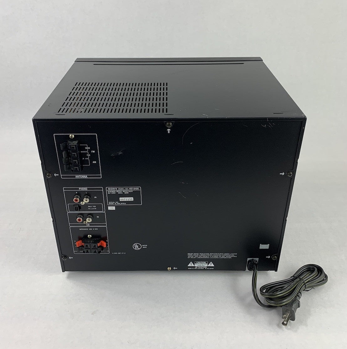 Sony LBT-D105 Compact Hi-Fidelity Stereo System - Parts or Repair