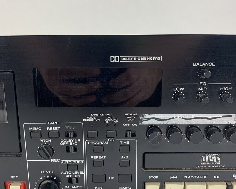 SuperScope PAC770U Professional Sound System Mixer CD Player Tested Mic 1 Bad