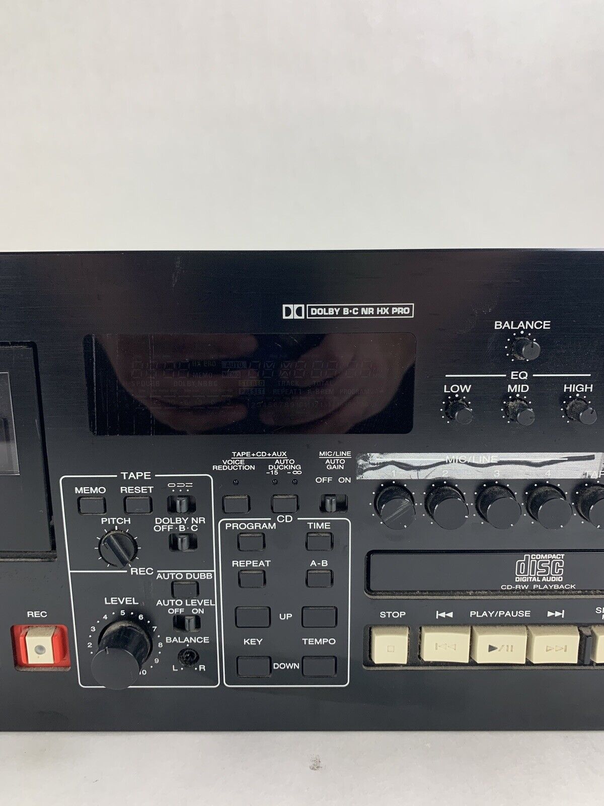 SuperScope PAC770U Professional Sound System Mixer CD Player Tested Mic 1 Bad