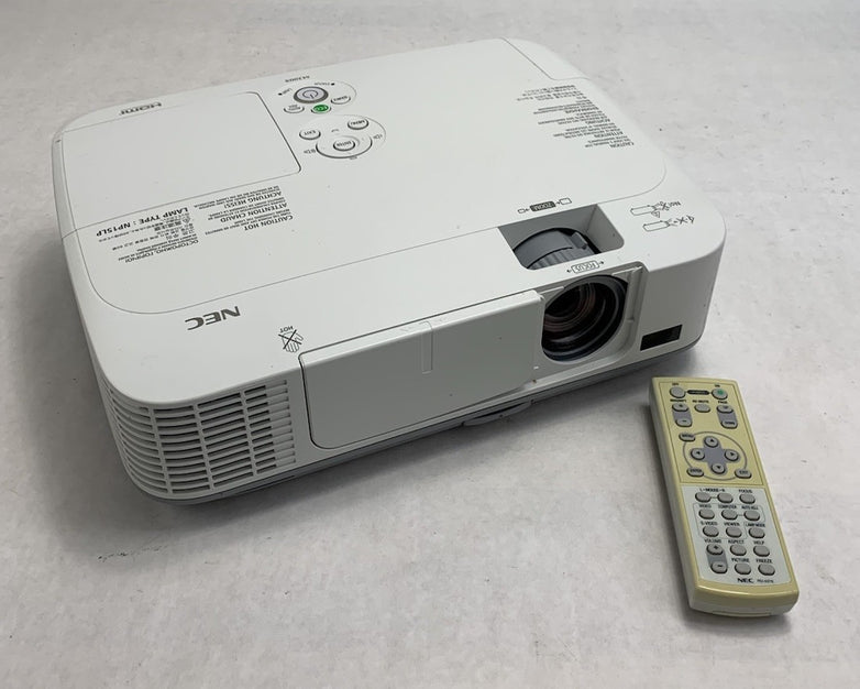 NEC NP-M300X LCD Lamp Projector 144 Lamp Hours w/ Remote