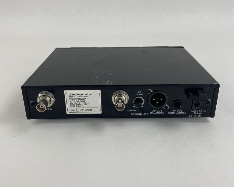 Audio-technica ATW-R3100D UHF Synthesized Deiversity Receiver Untested