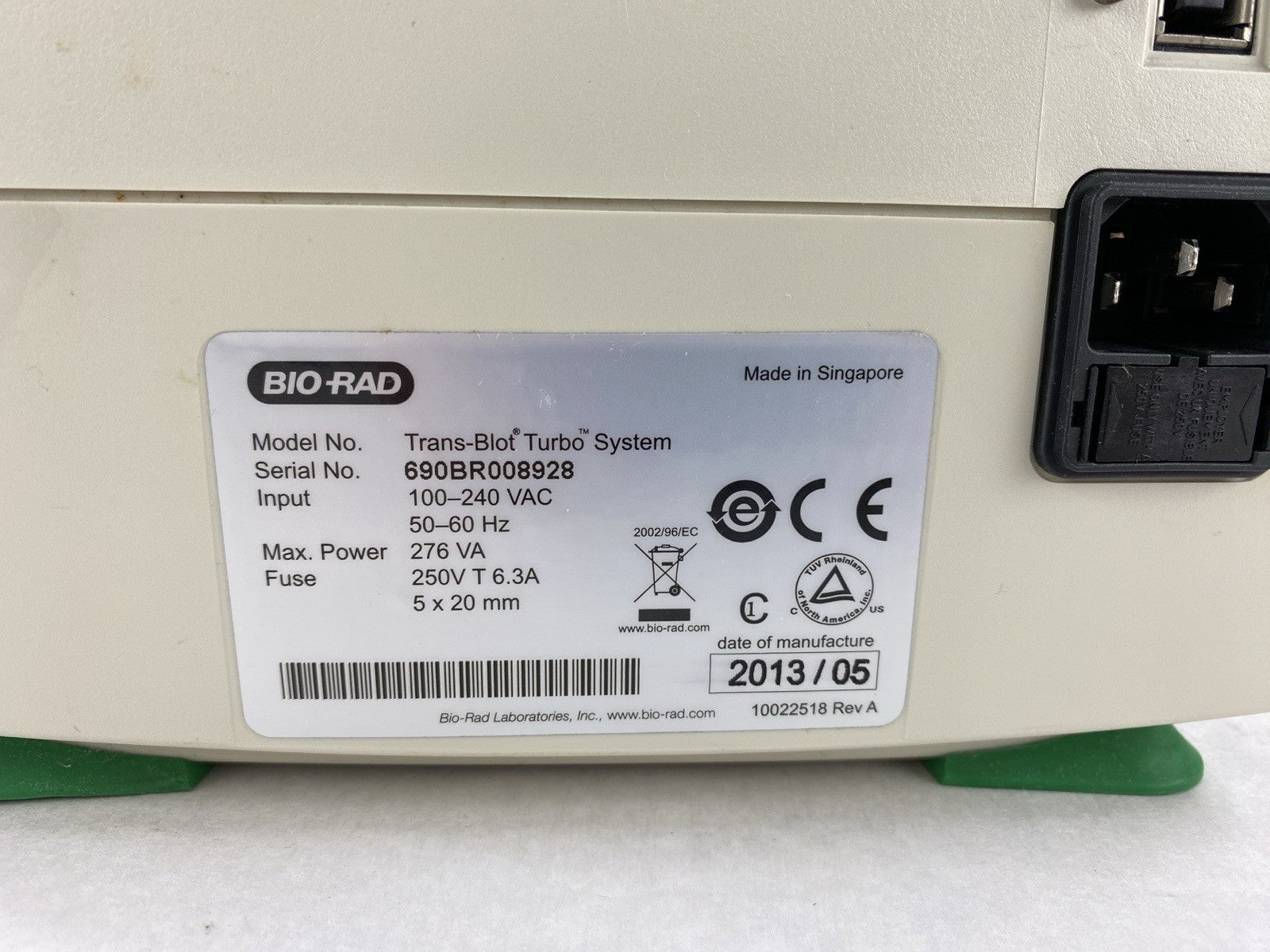 BioRad Trans-Blot Turbo 690BR Transfer System with Two Cassettes