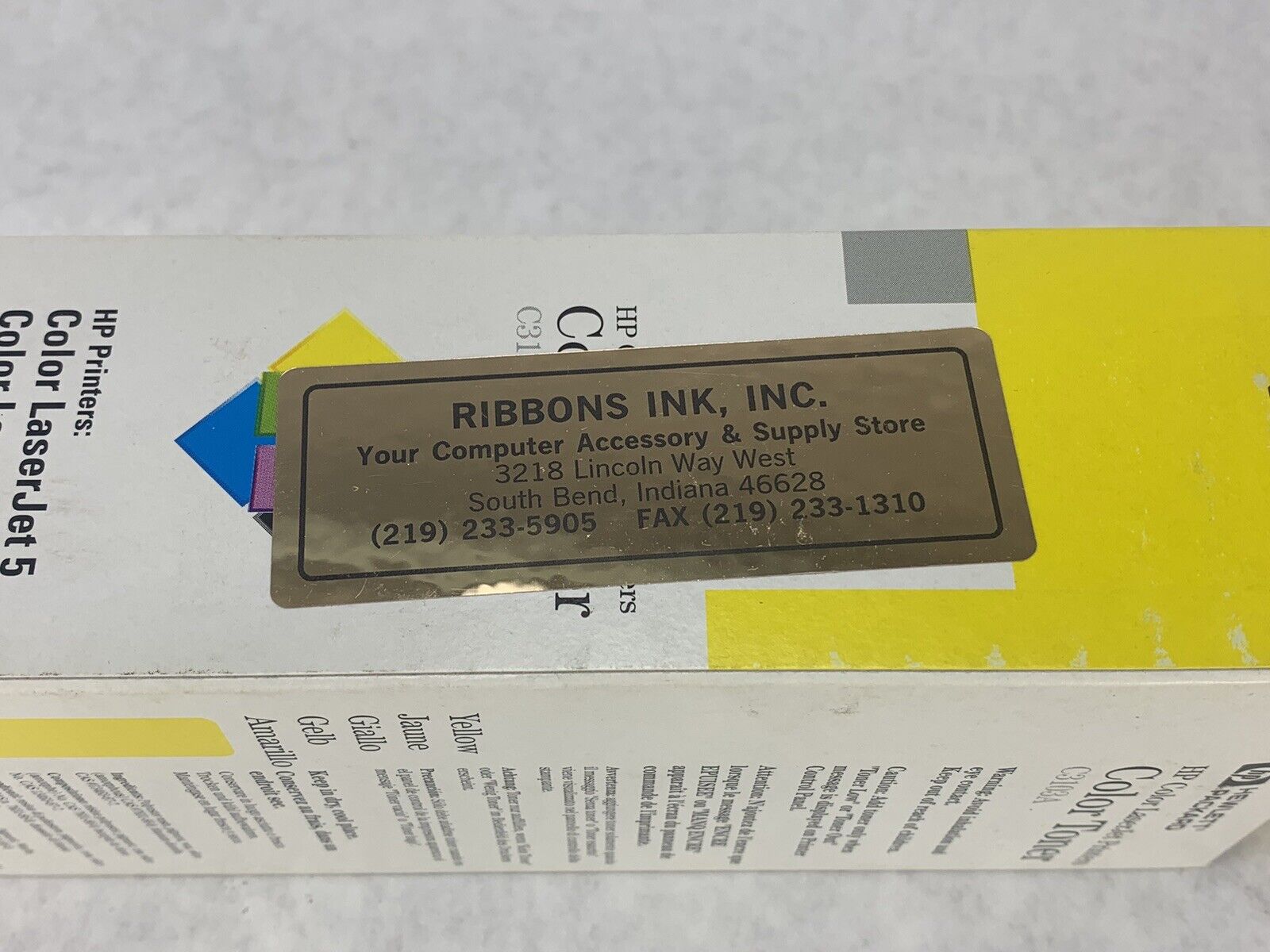 HP Color LaserJet Printers Color Toner C3103A Yellow Color LaserJet 5(M)