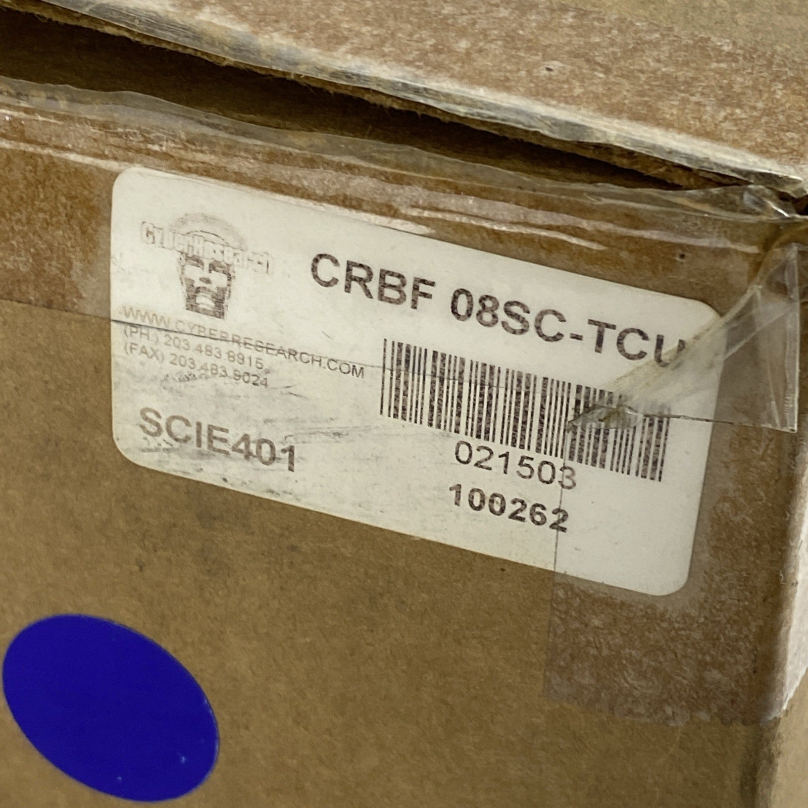Cyber Research CRBF 08SC-TCU CYRAQ 8 High Resolution 8" LCD Touch Monitor - READ11