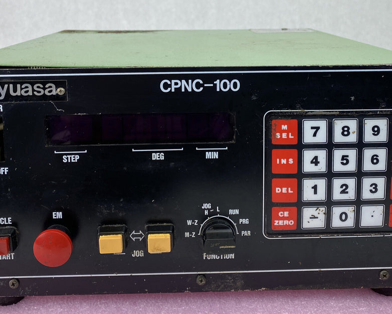 Yuasa CPNC-100 indexer servo controller R-3433 BUSTED POWER SWITCH