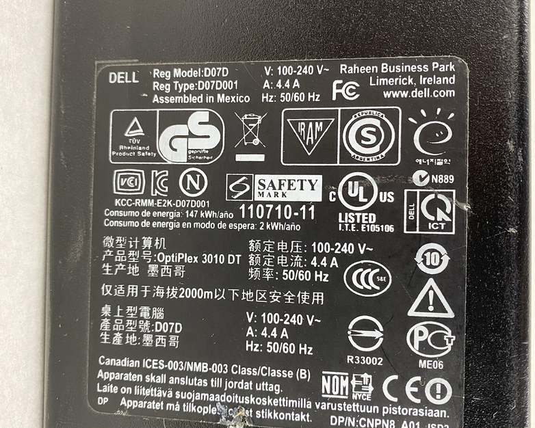 Dell OptiPlex 3010 SFF Intel Core i3-3220 3.30GHz 4GB RAM No HDD No OS