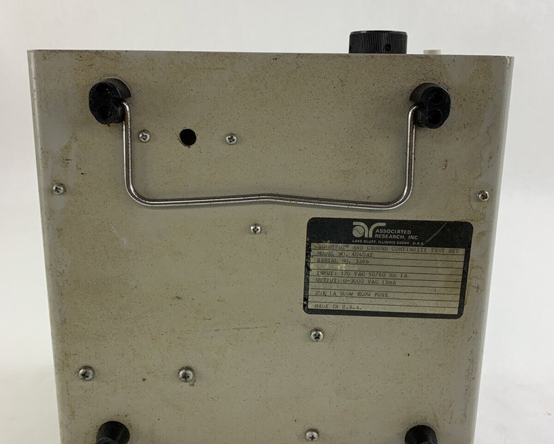 Associated Research 4040AT AC/DC Hypot Ground Continuity Test Set Power Tested