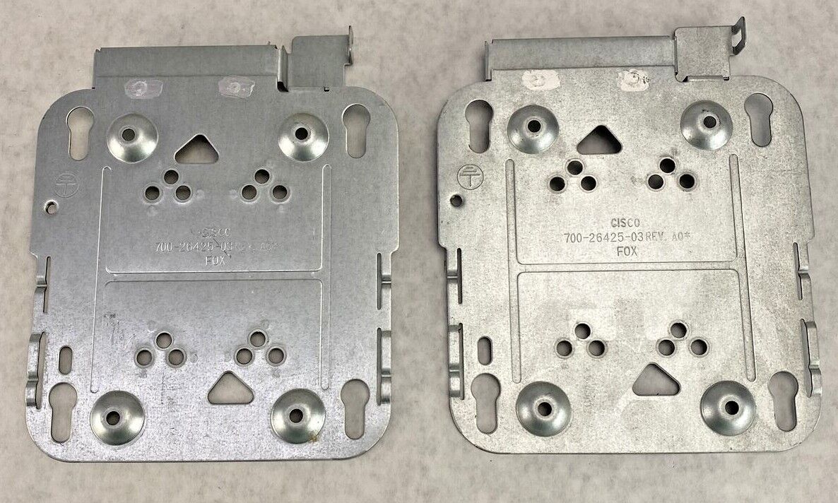 Lot of 2 Cisco 700-26425-03 WAP Mounting Bracket Plate Only NO SCREWS