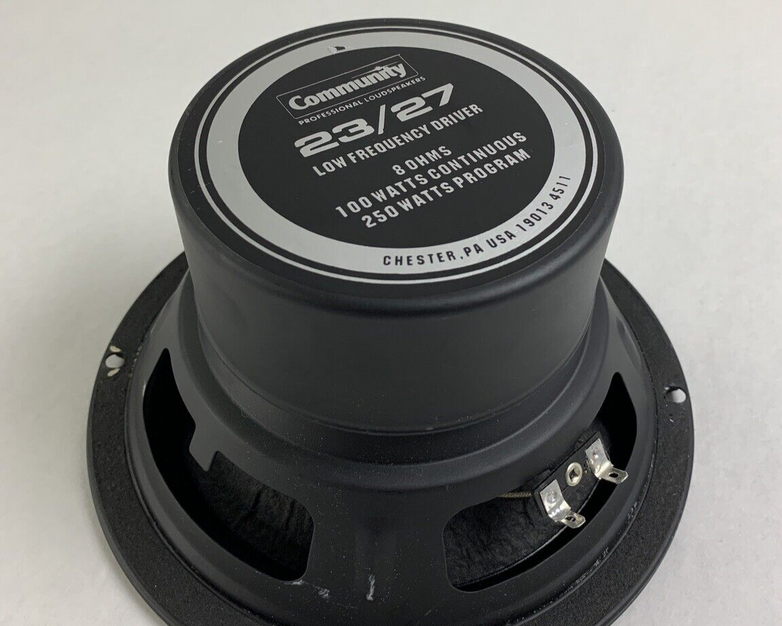 Community 8" Woofer Low Frequency Driver Speaker 8 Ohm 100/250w Tested