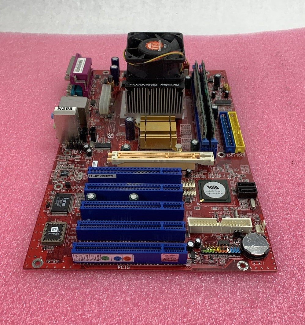 VIA KT600-8237 Motherboard AMD Athlon 1.1GHz 1GB RAM No Shield