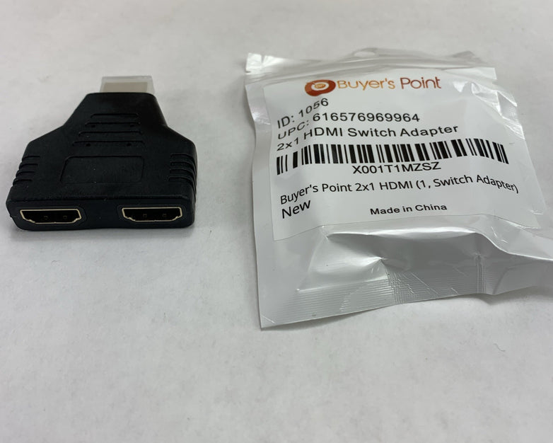 Buyers Point 616576969964 2x1 HDMI Switch Adapter - Lot of 100