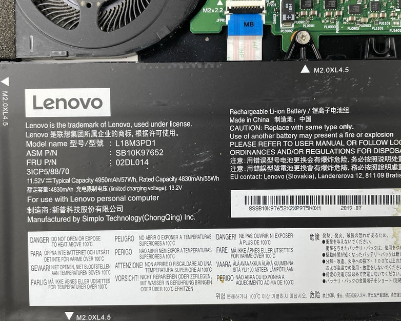 Lenovo ThinkPad T490s 14" i5-8365U 1.60 GHz 8 GB RAM No SSD/OS/AC