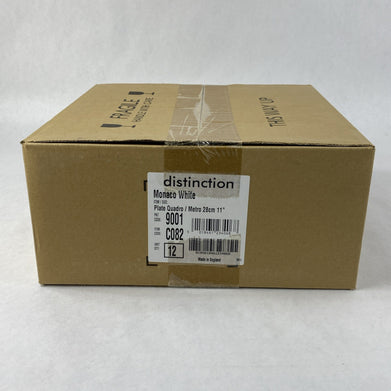 Steelite Distinction C082 Plate Quadro Metro 28cm 11" Monaco White 12ct per Case
