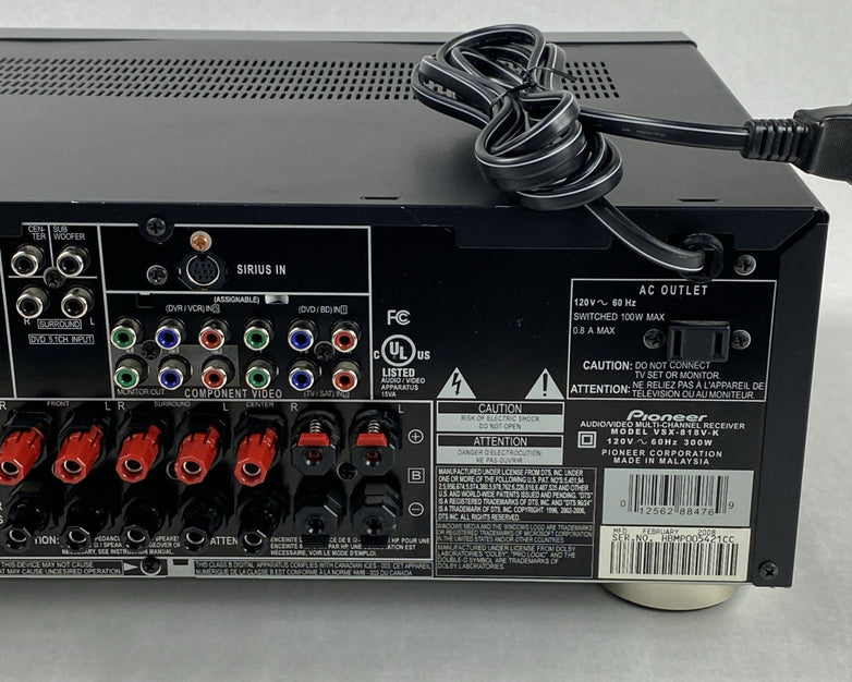 Pioneer VSX-818V Audio Video Multi Channel Receiver No Remote