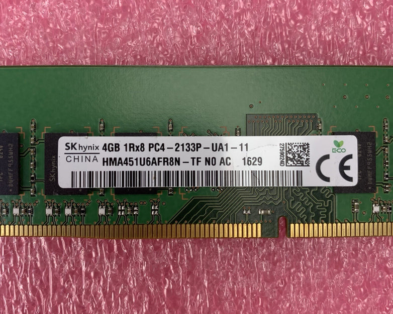 SK Hynix HMA451U6AFR8N-TF PC4-2133P-UA1-11 4GB 1Rx16 Desktop Memory RAM Lot of 2