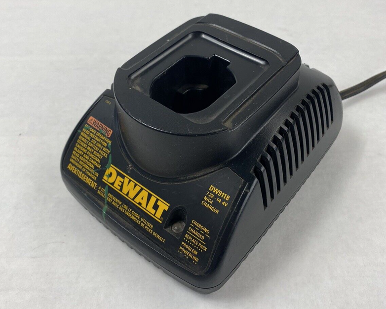 Lot of 2 Dewalt DW9118 Ni-Cd 7.2v-14.4v Battery Charger Tested