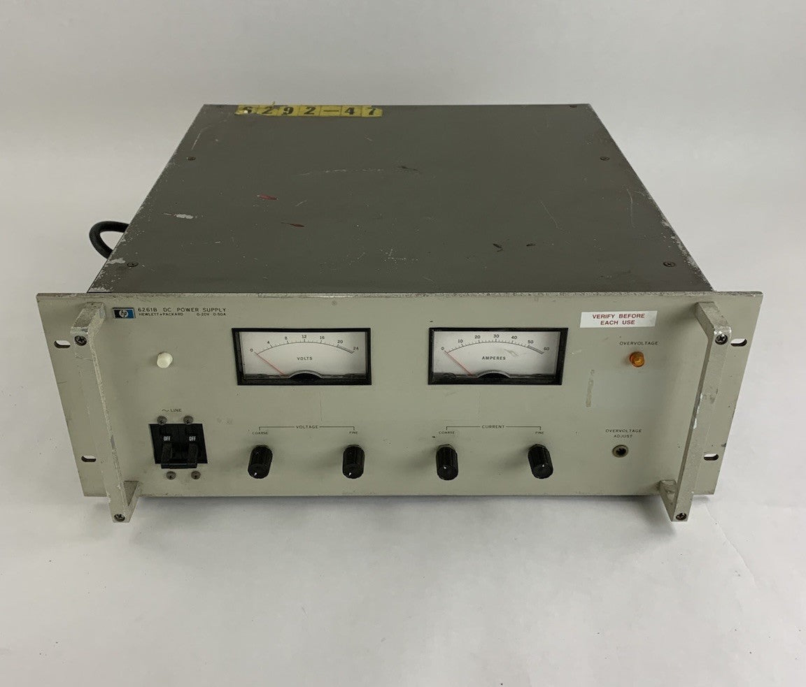 HP 6261B 0-20V 0-50A D.C. Power Supply - Tested Read Description1