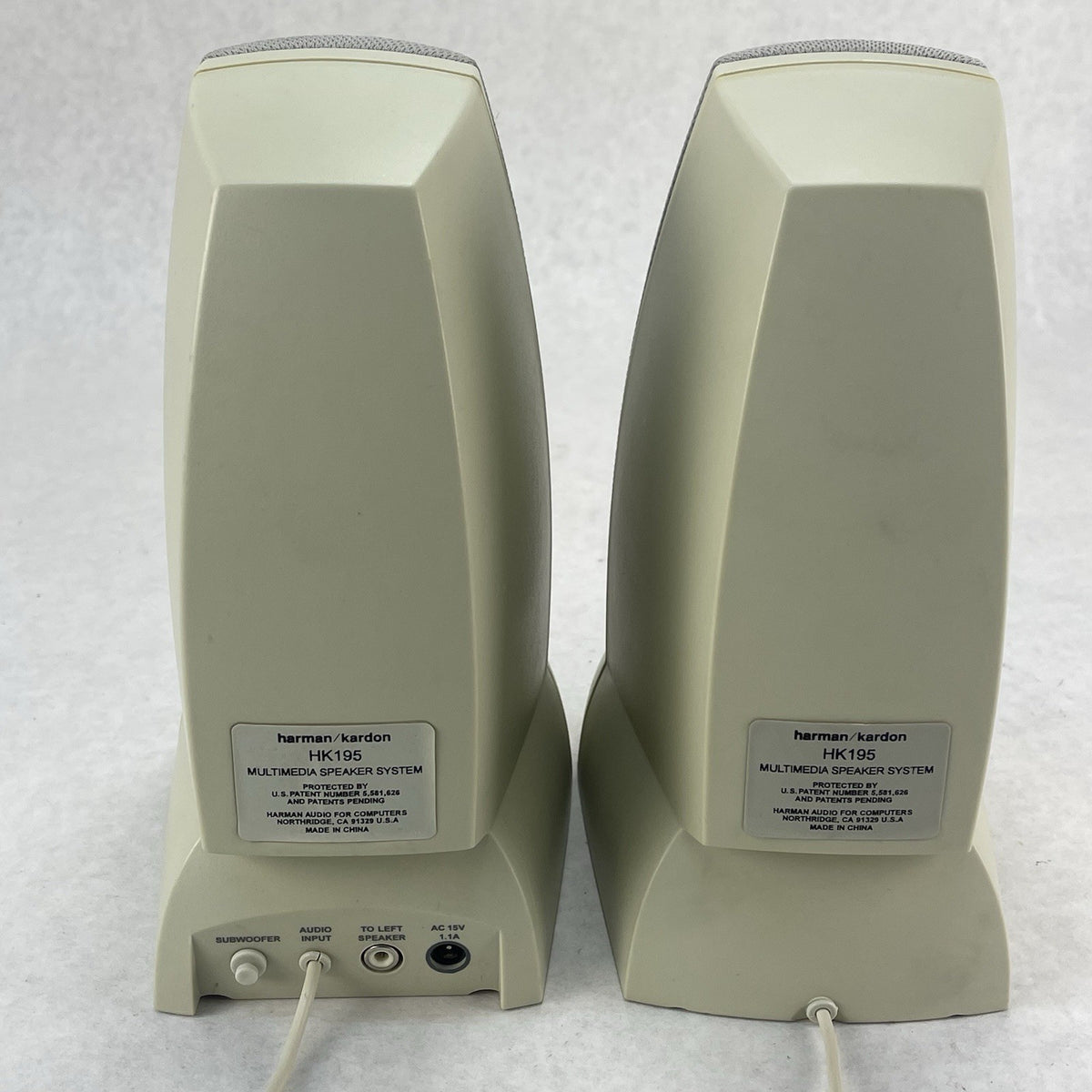 Harman Kardon HK195 Computer Speakers - Tested No Power Cord5