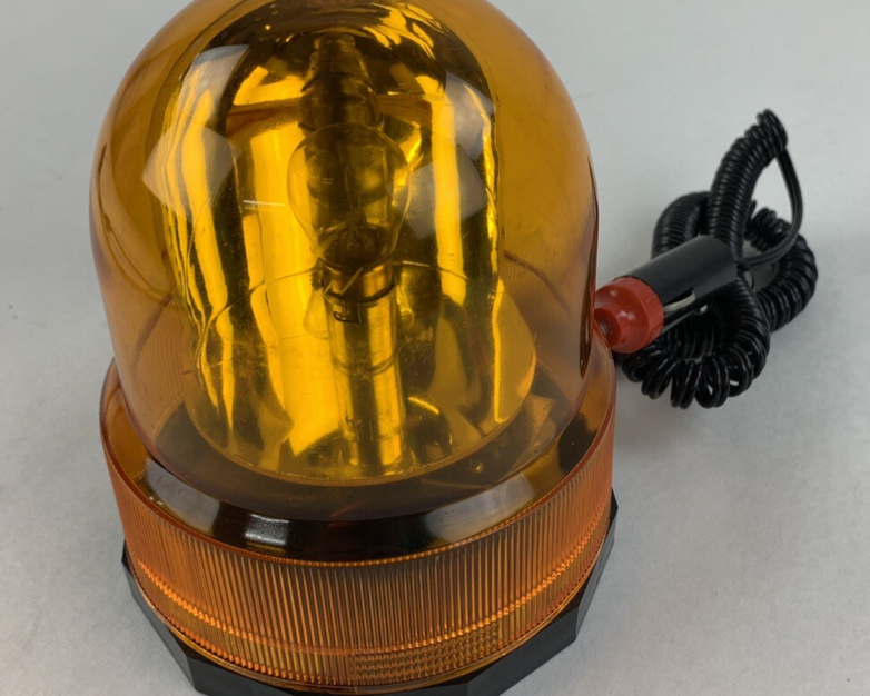 Grip 37280 Amber Economy Revolving Light Coiled Cord Plug Tested