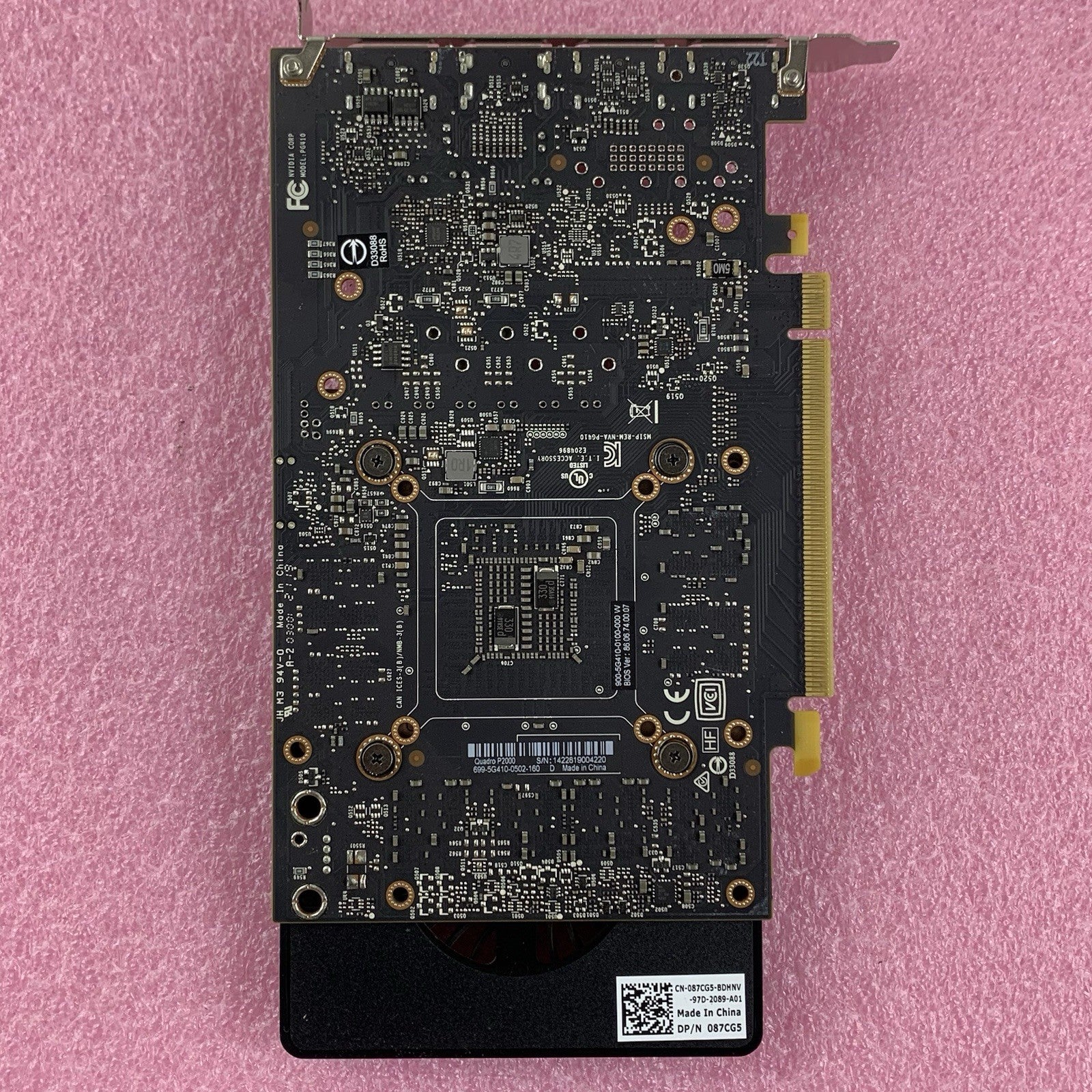 Nvidia 087CG5 Quadro P2000 5GB GDDR5 Graphics Card Untested5