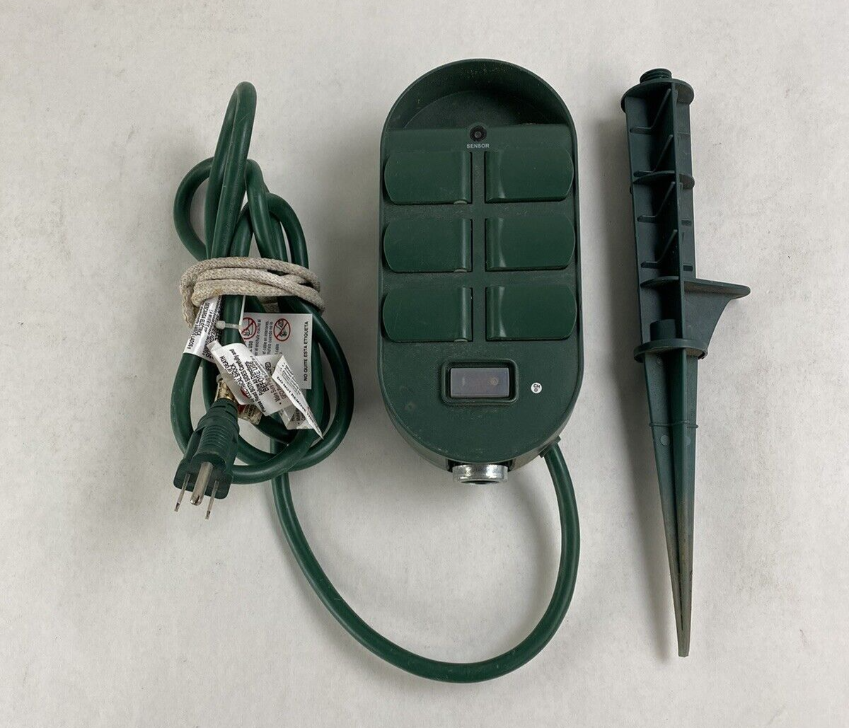 Power Stake Outdoor 6 Outlet Model SP-041 15A 125VAC 60Hz 1875W Tested