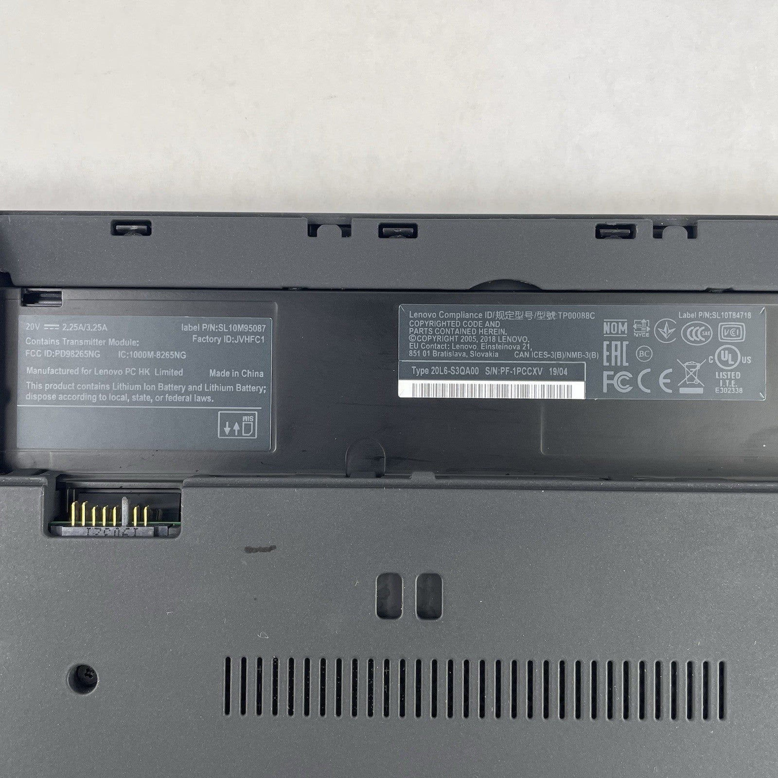 Lenovo ThinkPad T480 14" i5-8350U 1.70 GHz 8 GB RAM No SSD/OS/AC/Battery14