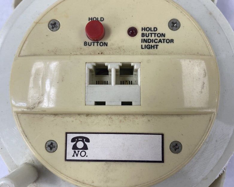 Vintage PORT-A-PHONE Leviton Cable 50 Foot Telephone Cord Reel Double Outlet