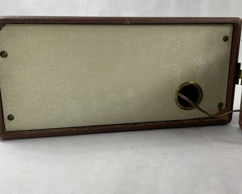 Symphonic Model 1707 Portable Stereo Record Player Broken Tonearm Tested