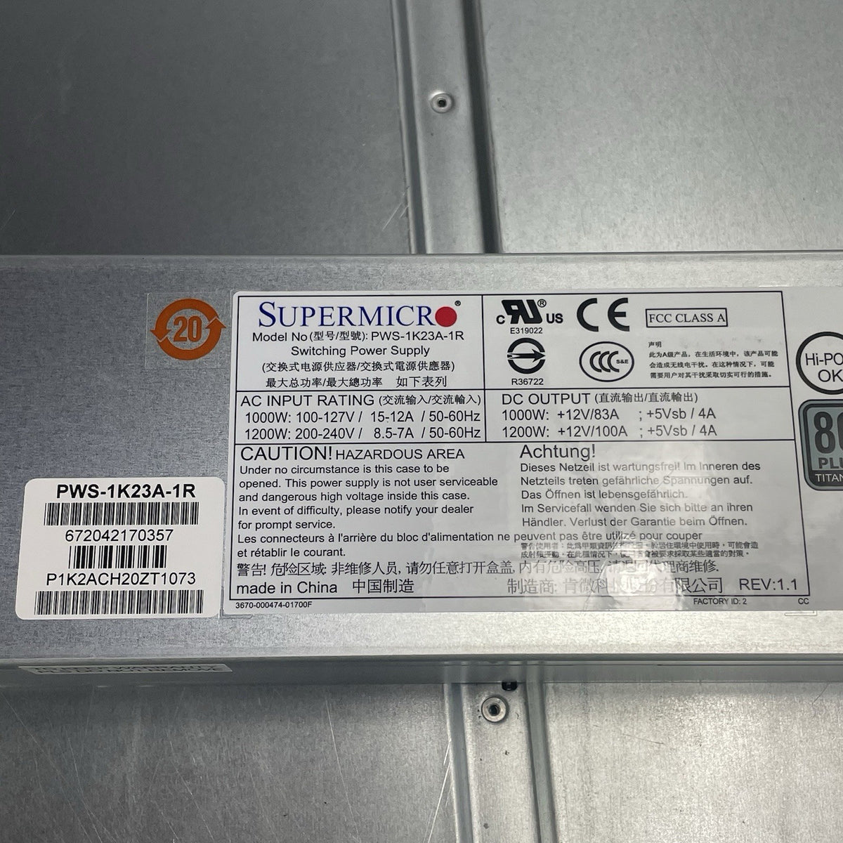 Supermicro CSE 927 24 SFF Server No HDD No Ram No CPU Tested & Reset15