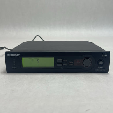 Shure SLX4 H5 Band (518-542 MHz) Missing Antennas No Power Cord Power Tested