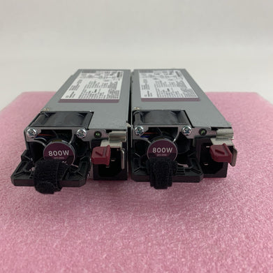 HP  HSTNS-PL41 800W Flex Slot Platinum Hot Plug Power Supply Lot of 2x