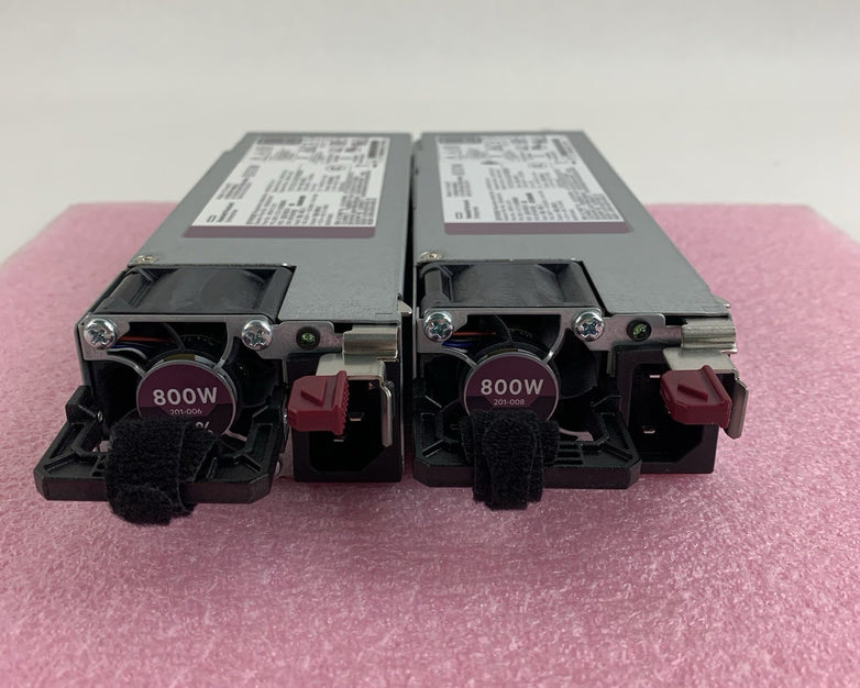 HP  HSTNS-PL41 800W Flex Slot Platinum Hot Plug Power Supply Lot of 2x