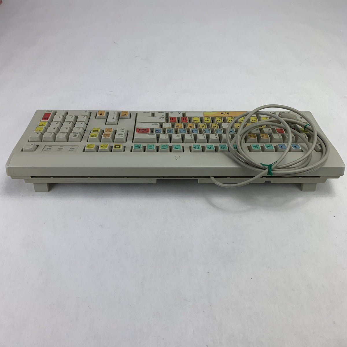 Vintage Apple Design M2980 Keyboard with Editor Key Overlay - Parts or Repair6