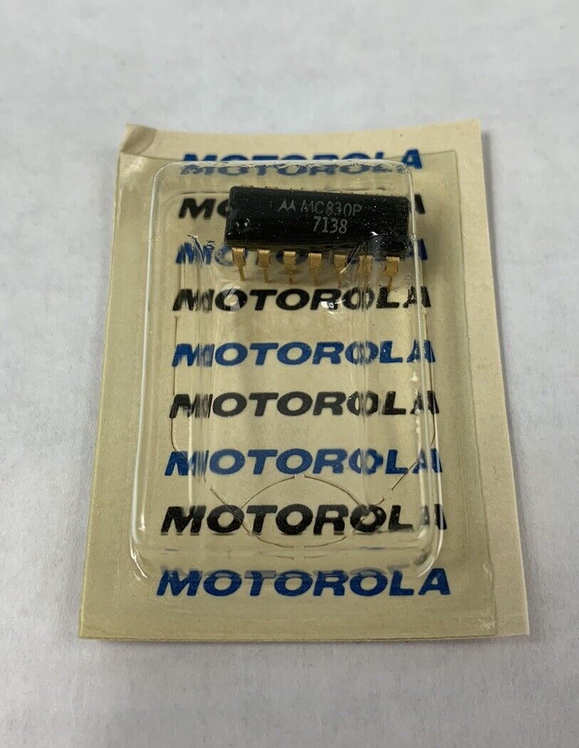 Motorola MC830P DTL Dual 4-Input NAND Gate Gold (Lot of 19)