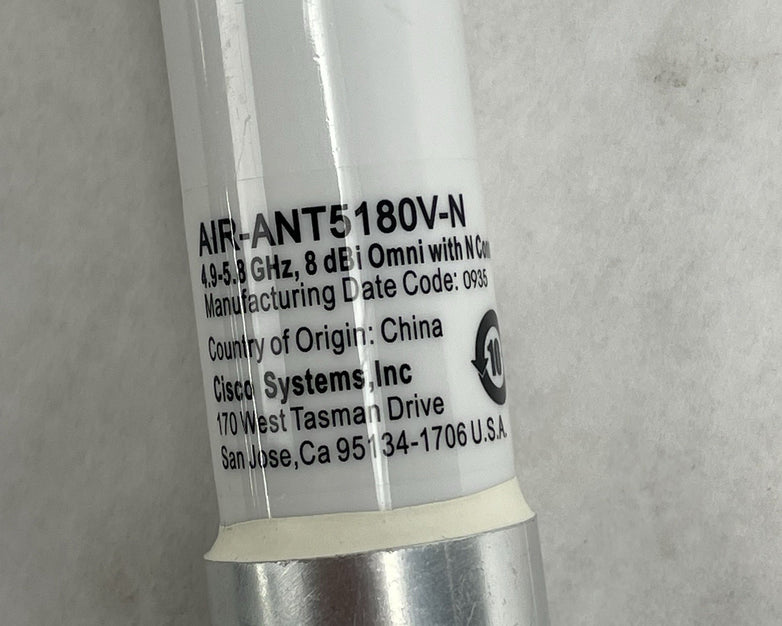 Cisco Aironet AIR-ANT5180V-N 5Ghz 8dBi Omnidirectional Antenna Connector