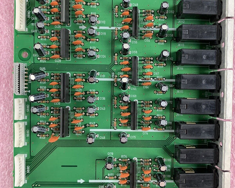 Yamaha M2500 XW217 Mixing Console Back Panel Input/Output Jacks and Sub Board