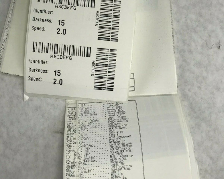 Zebra ZM400 Thermal Label Printer USB Serial Parallel Network - Print Lines