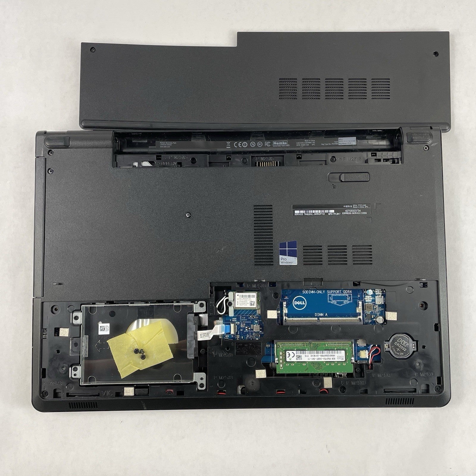 Dell Inspiron 5566 15.6" i5-7200U 2.50 GHz 8 GB RAM No SSD/OS/AC/Batt - Bad USB16