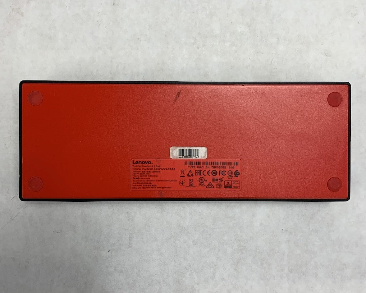 Lenovo ThinkPad DBB9003L1 Thunderbolt 3 Workstation Dock9