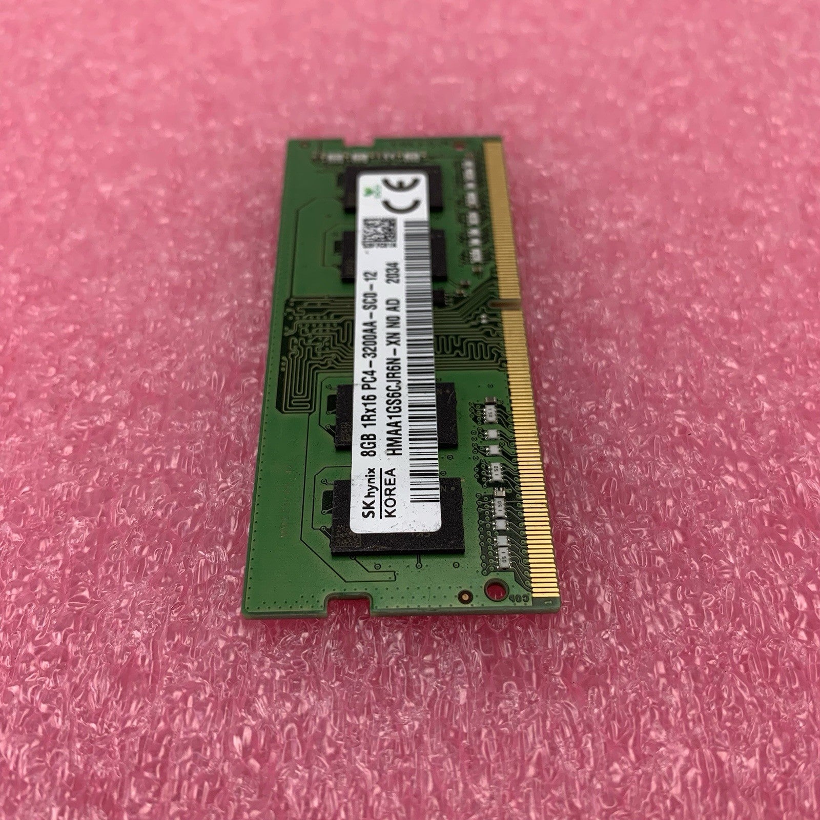 SK Hynix HMAA1GS6CJR6N-XN PC4-3200AA-SC0-12 8GB 1Rx16 Desktop Memory RAM4