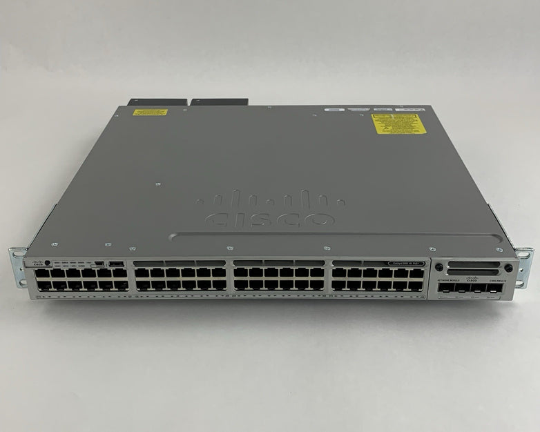Cisco WS-C3850-48PW-S V07 PoE+ 48-Port Network Switch Tested w/ C3850-NM-4-1G