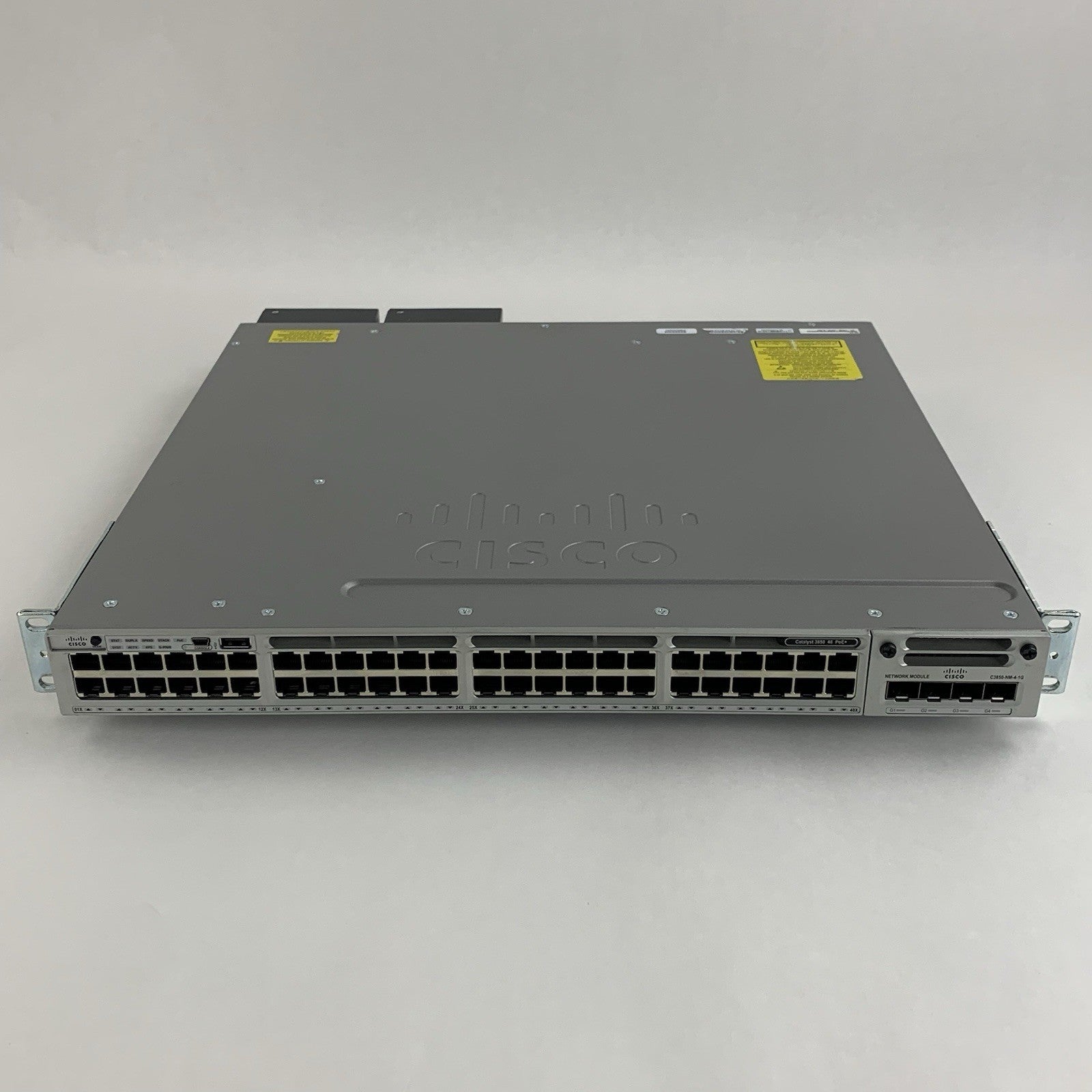 Cisco WS-C3850-48PW-S V07 PoE+ 48-Port Network Switch Tested w/ C3850-NM-4-1G1