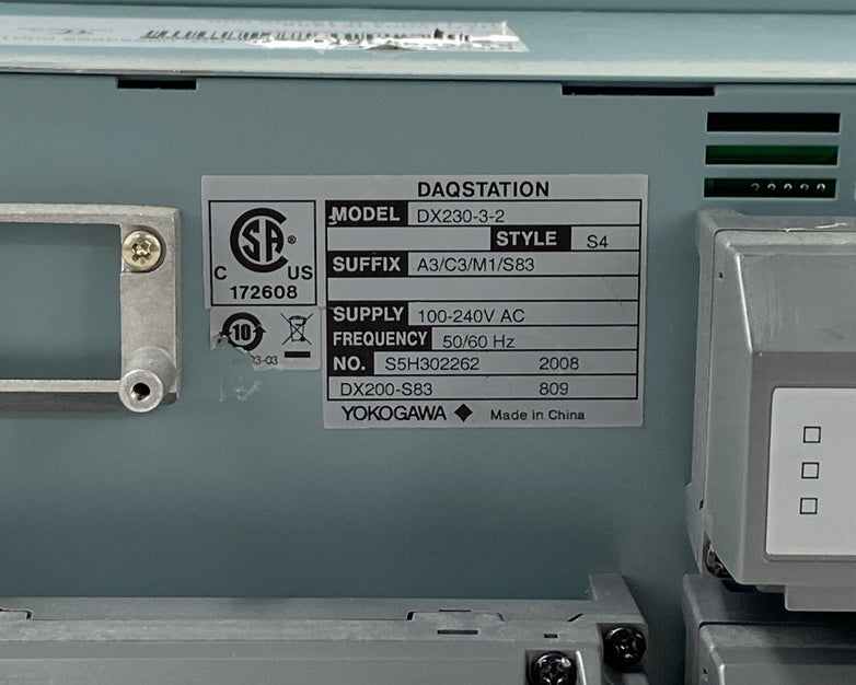 Yokogawa DX230-3-2 S4 Digital Recorder DAQSTATION DX200