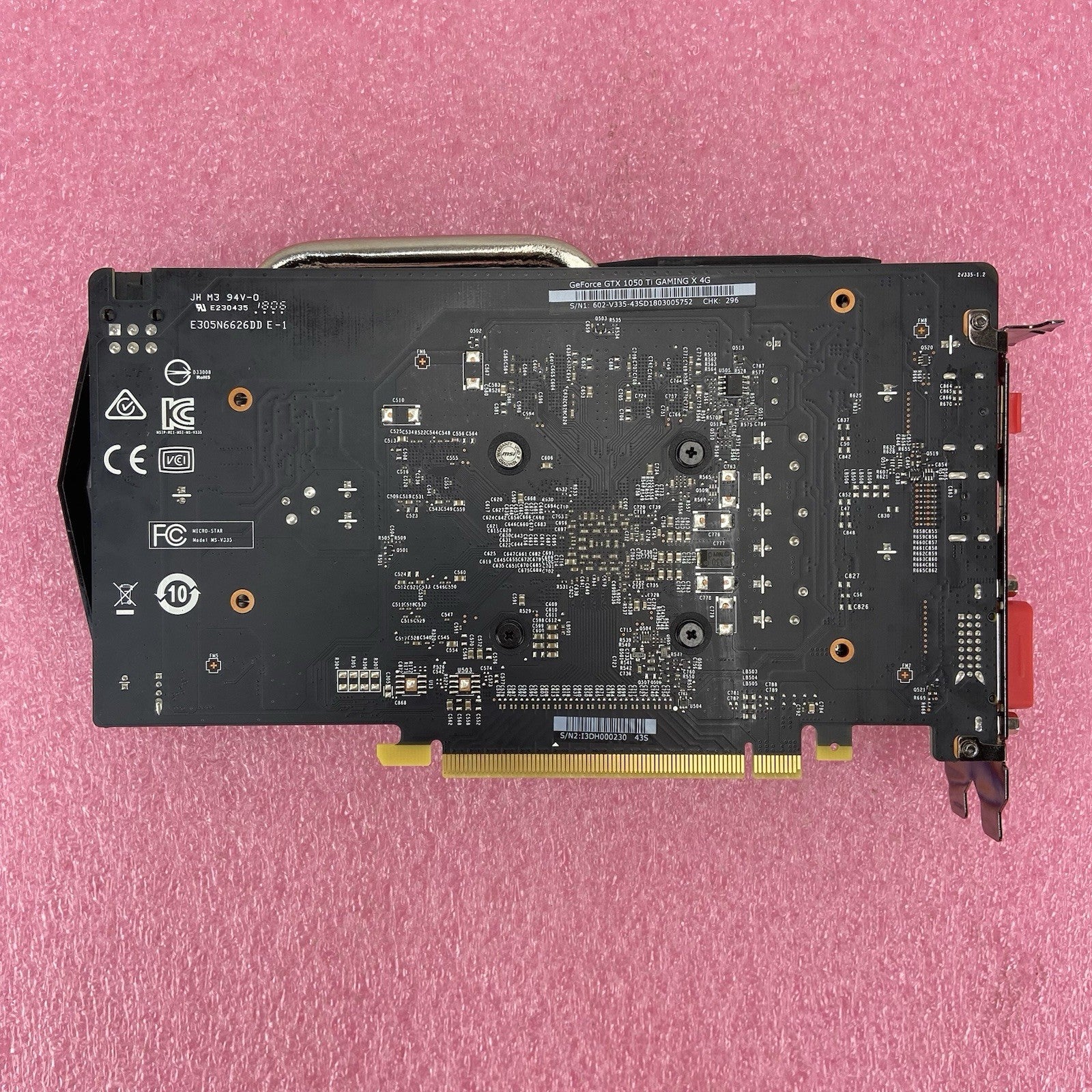 MSI GeForce GTX 1050 Ti 4GB RAM Gaming X GDDR5 3.0 PCIe Graphics Card6